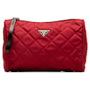 Prada Triangle Plate Quilted Pouch MV599