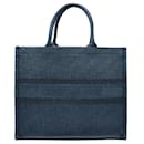 Christian Dior Book Tote in Denim Blue