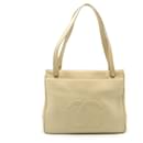 Borsa tote Chanel Coco Mark in pelle caviar beige