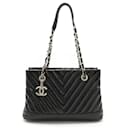 Bolsa tote Chanel V-Stitch Chevron