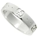 Gucci Interlocking G Icon Ring in White Gold