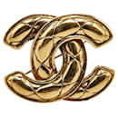 Chanel Coco Mark Gold Plated Brooch