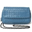 Pochette bleue à épaule Bottega Veneta