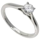 Cartier Solitaire 1P Diamond Platinum Band Ring