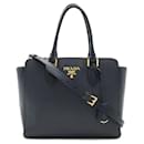 Prada Saffiano Handbag in Navy