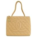 Sac fourre-tout reproduction Chanel en cuir caviar