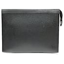 Pochette Voyage Clutch Bag Taiga Louis Vuitton