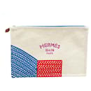 Pochette piatta in cotone Natte Poisson Hermes - Hermès