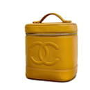 Borsa Vanity in Pelle Caviar Arancione Chanel