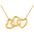 Tiffany & Co. Triple Heart Necklace K18YG