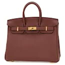 Sac à main Hermes Birkin 25 en Togo Rouge H - Hermès