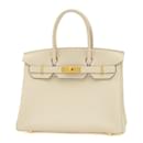 Hermes Birkin 30 Handbag in Ivory Togo Leather - Hermès