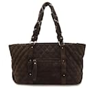 Bolsa tote de camurça feminina Chanel