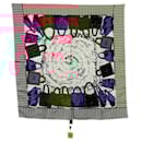 Fendi Handbag Motif Silk Scarf