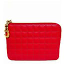 Celine Quilted Pink Leather Coin Purse - Céline