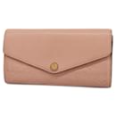 Portefeuille Long Louis Vuitton en Rose Poudre