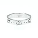 Gucci Icon White Gold Band Ring