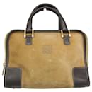 Loewe Amazona Handtasche aus Wildleder und Leder