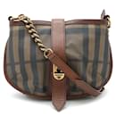 Bolso de cadena con estampado de cuadros ahumados Burberry