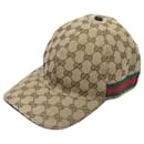 Cappellino da baseball in tela GG Gucci