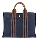 Bolsa Tote Foult PM em lona Hermes - Hermès