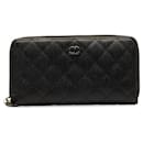 Chanel Matelasse Coco Mark Round Long Wallet