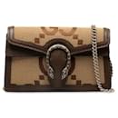 Borsa a spalla Gucci Jumbo GG Canvas Dionysus con catena