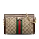 Bolsa de ombro Gucci GG Supreme Ophidia Small Sherry Line Chain