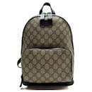 Mochila de lona de cuero GG Supreme de Gucci