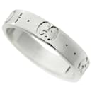 Gucci Interlocking G Icon Ring in White Gold