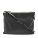 Celine Trio Large Shoulder Bag in Black Lambskin - Céline