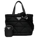 Bolsa Prada 2way Renylon Preto Desbotado