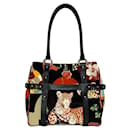 Sac fourre-tout multicolore noir Salvatore Ferragamo