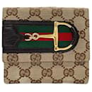 Gucci Horsebit Sherry Line Bi-fold Wallet