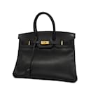 Bolsa Hermès Birkin 35 em couro Ardennes preto