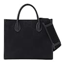 Gucci Black Canvas Tote Handbag