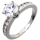 Tiffany 0.81ct Diamond Solitaire Band Ring - Tiffany & Co