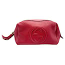 Pochette en cuir Gucci Interlocking G