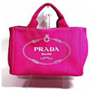 Prada Canapa B2439G rosa Canvas Tote Bag