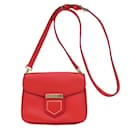 Bolso de hombro de cuero rojo Givenchy