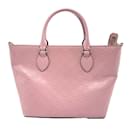 Sac à main en cuir rose Gucci