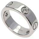 Cartier Love Ring Half Diamond in 18K White Gold