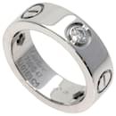 Cartier Love Ring Half Diamond in 18K White Gold