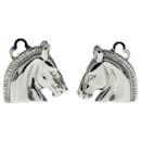 Hermes Horse Motif Clip Earrings - Hermès