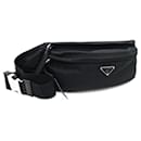 Prada Black Nylon Leather Sling Bag