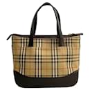 Burberry Nova Check Canvas Leder Handtasche Tote Bag