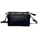 Fendi By the Way Small FF Pattern Leather Shoulder Bag