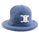 Celine Blue Cashmere Bucket Hat - Céline