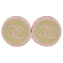 Chanel Round Coco Mark CC Resin Earrings