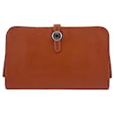 Cartera larga de oro Hermes Dogon GM 2005 - Hermès